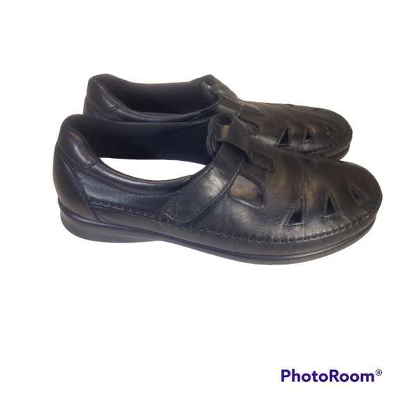 SAS Willow Black Leather Moccasin Women's 9.5 - Picture 2 of 10